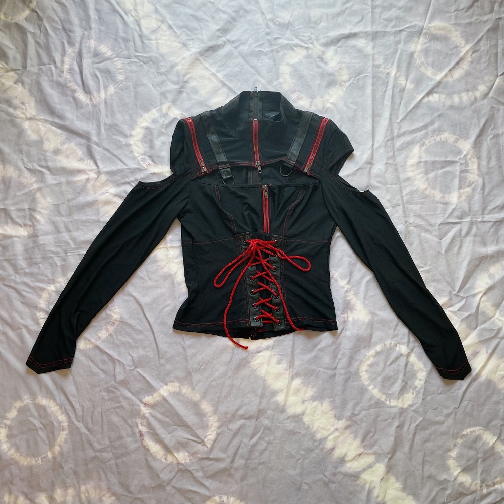 *TRADE SIZE* Lip service 2006 Astro Vamps mesh long sleeve